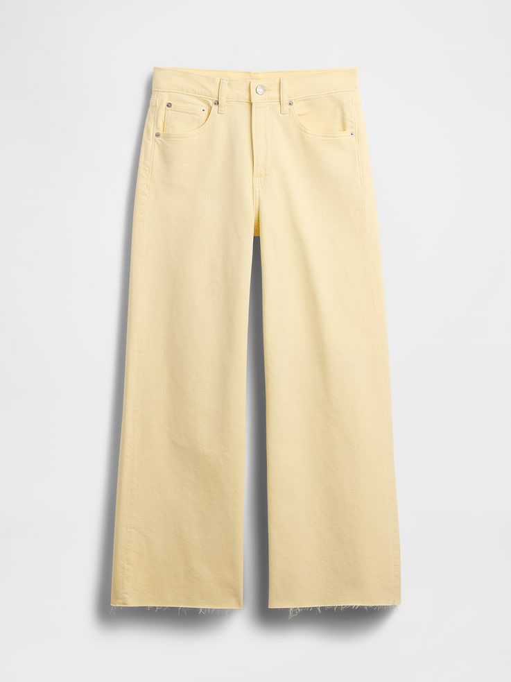 Image number 6 showing, High Rise Stride Wide-Leg Ankle Jeans