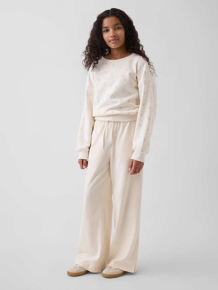 Image number 1 showing, Kids Relaxed Wide-Leg Pants