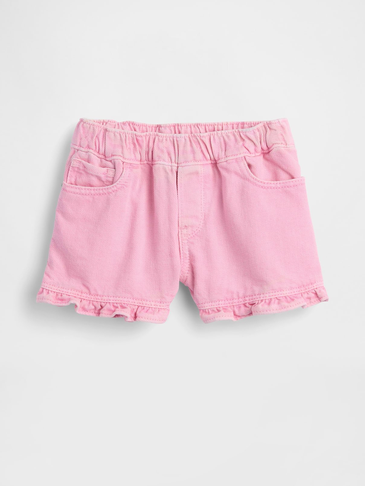 Baby & Toddler Denim Stride Pull-On Ruffle Shorts