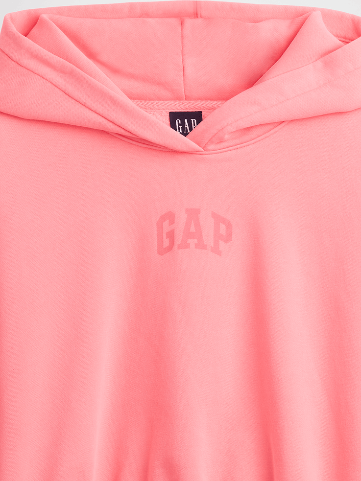 Image number 4 showing, VintageSoft Oversized Crop Logo Hoodie