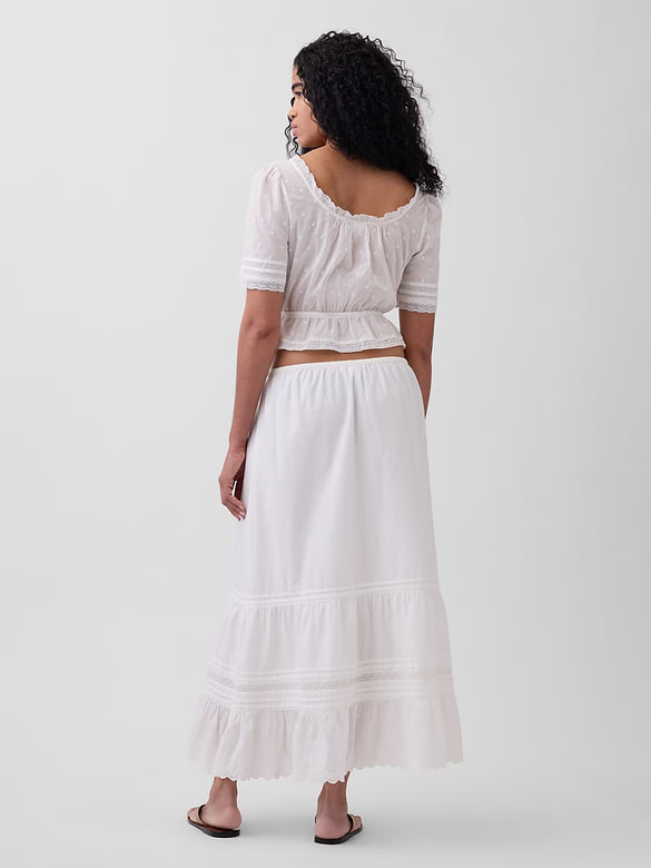 Tiered Easy Maxi Skirt