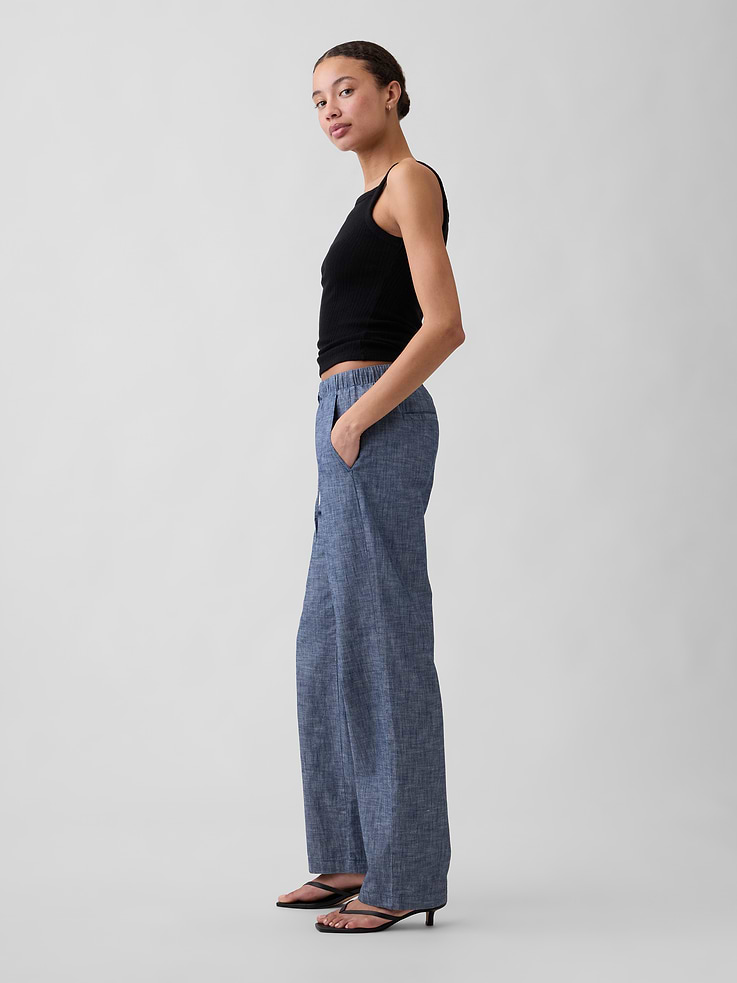 Image number 3 showing, Mid Rise Easy Twill Pants