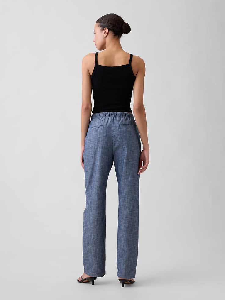 Image number 4 showing, Mid Rise Easy Twill Pants