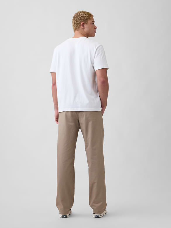 Relaxed Pull-On Khakis
