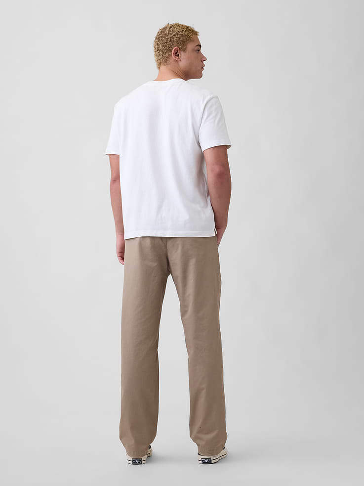 Image number 2 showing, Relaxed Pull-On Khakis