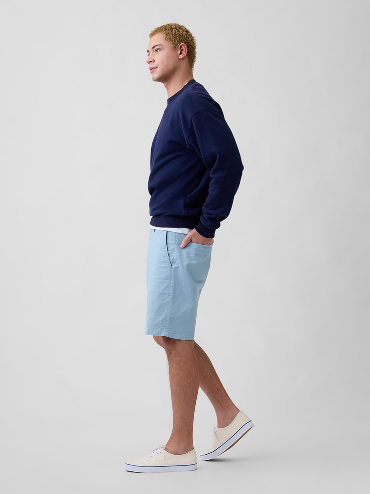 Image number 4 showing, 9" Essential Khaki Shorts