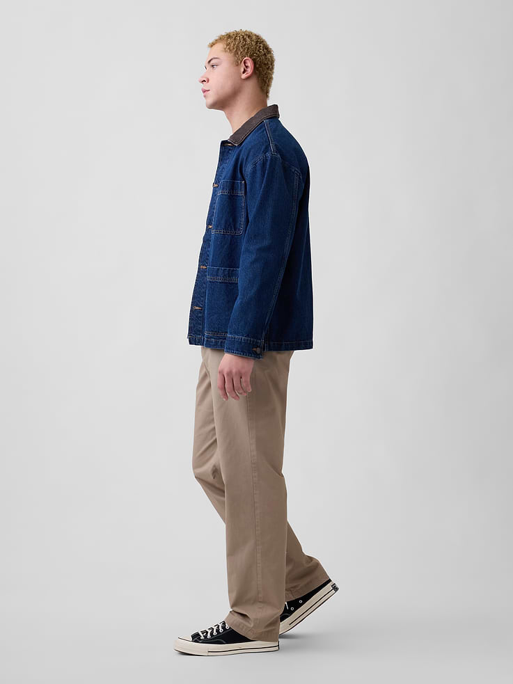 Image number 4 showing, Relaxed Pull-On Khakis