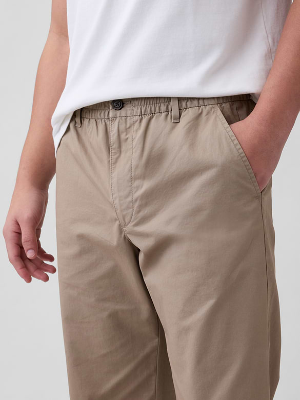 Relaxed Pull-On Khakis