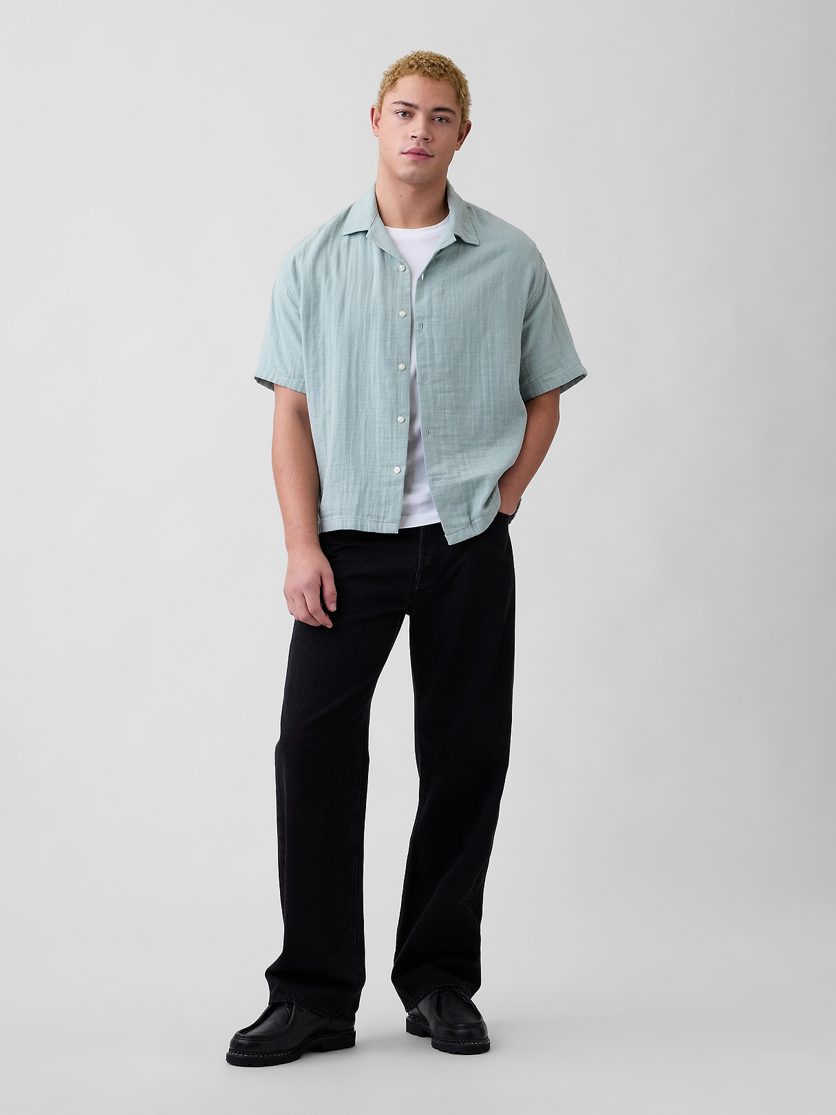 Gauze Vacay Shirt in Boxy Fit | Gap Factory