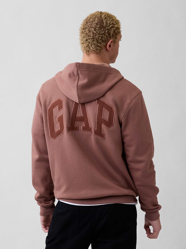 Image 2 of 7, Adult Relaxed Gap Logo Zip Hoodie
