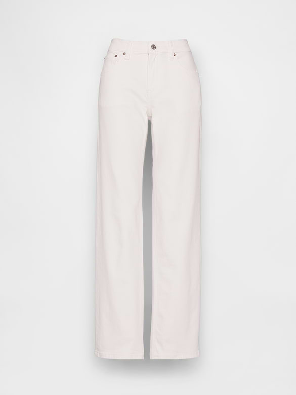 Mid Rise Relaxed Straight Jeans