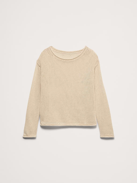 Heirloom Linen Boatneck Sweater