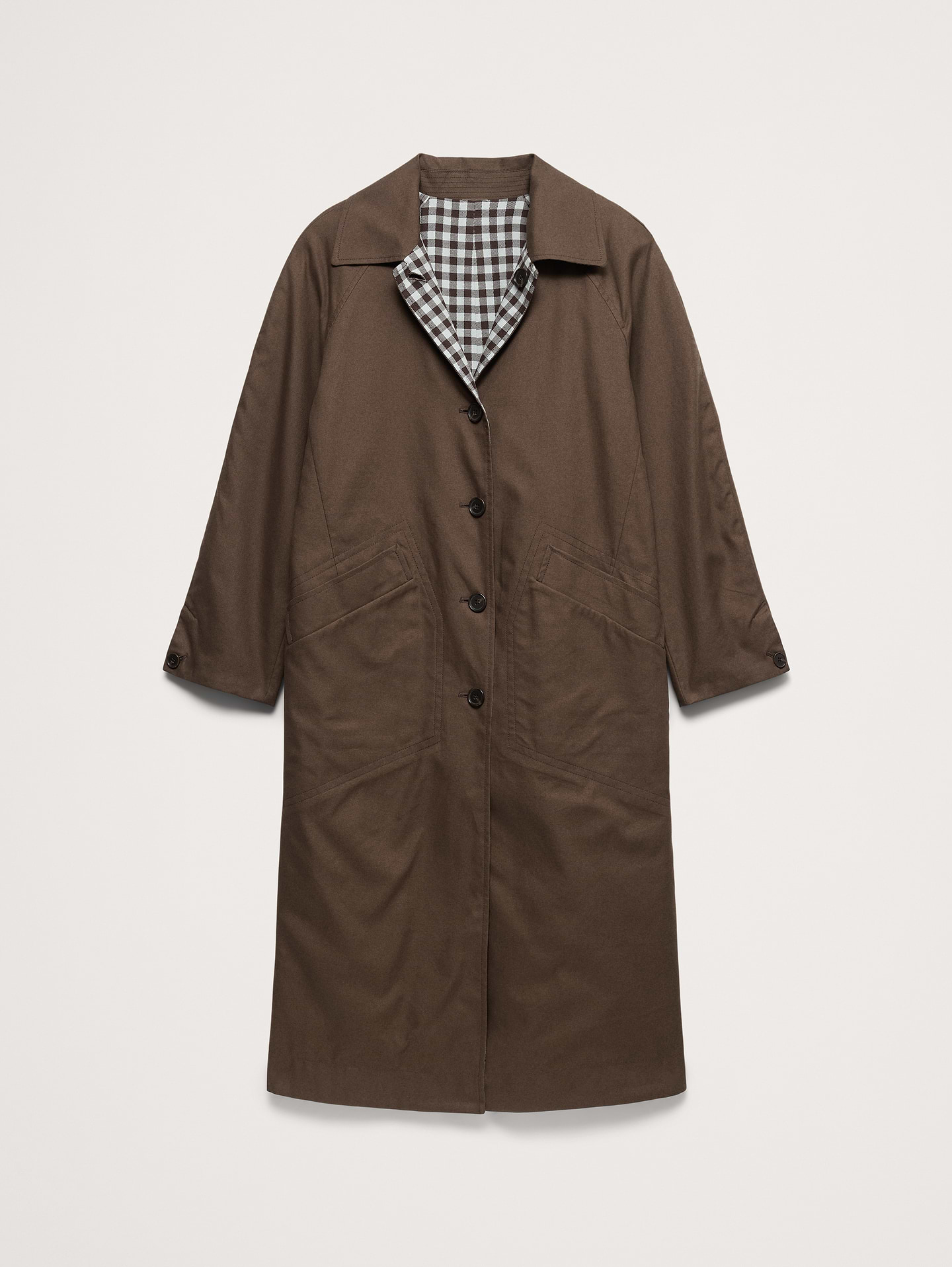 Image number 5 showing, Reversible Cotton Car Coat