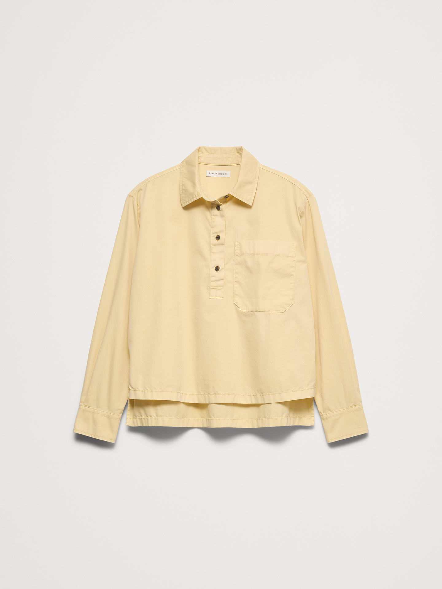 Image number 4 showing, Oversized Cotton Twill Popover Shirt