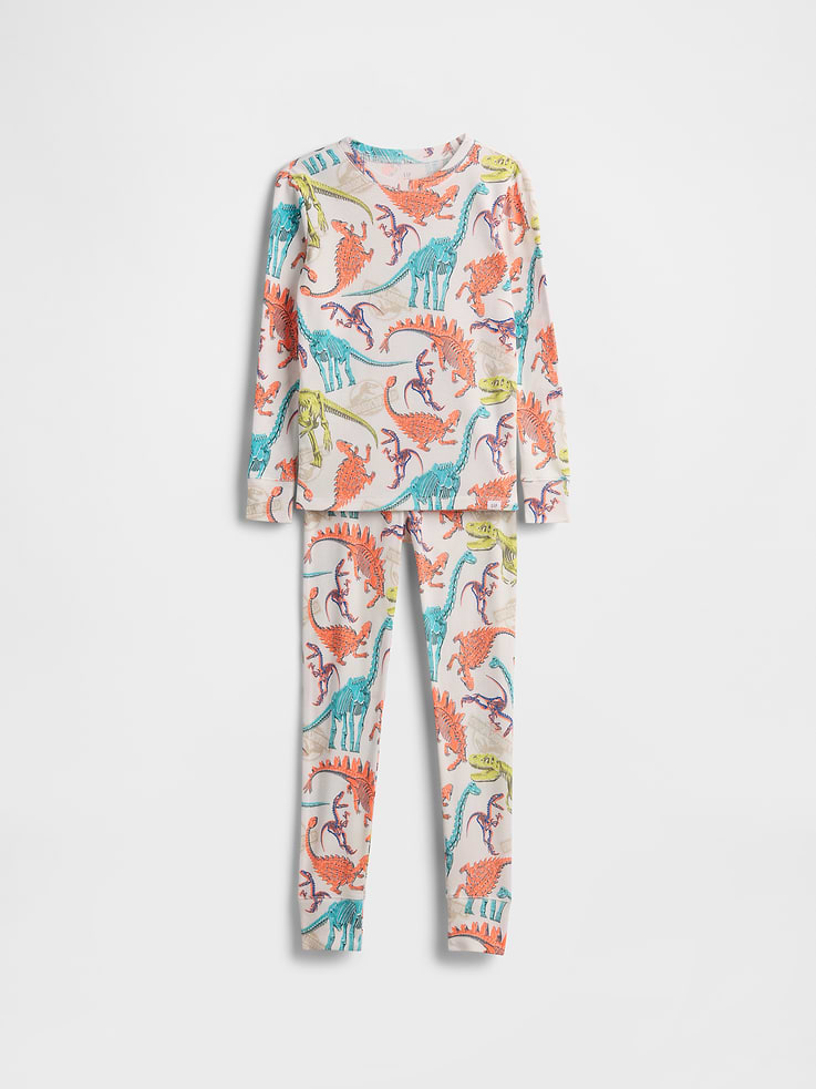 Image number 1 showing, Kids Organic Brushed Cotton PJ Set