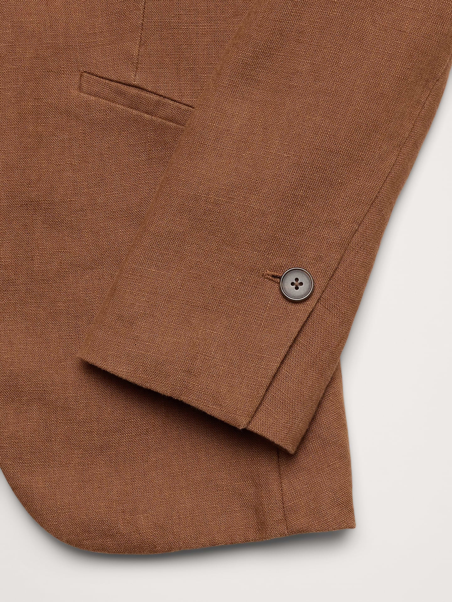 L'image numéro 6 présente Blazer ajusté en lin