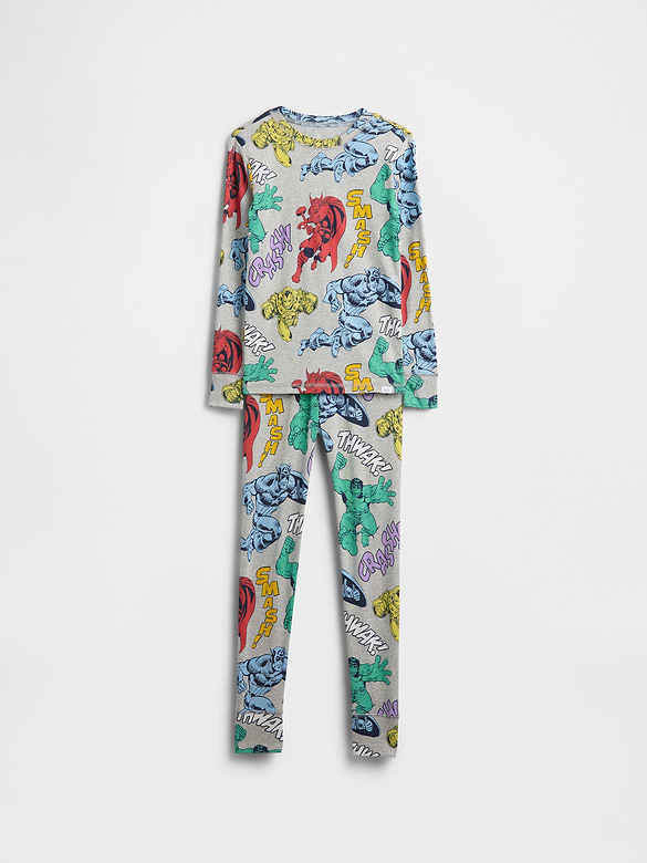 Pyjama en coton biologique brossé Marvel pour Enfant