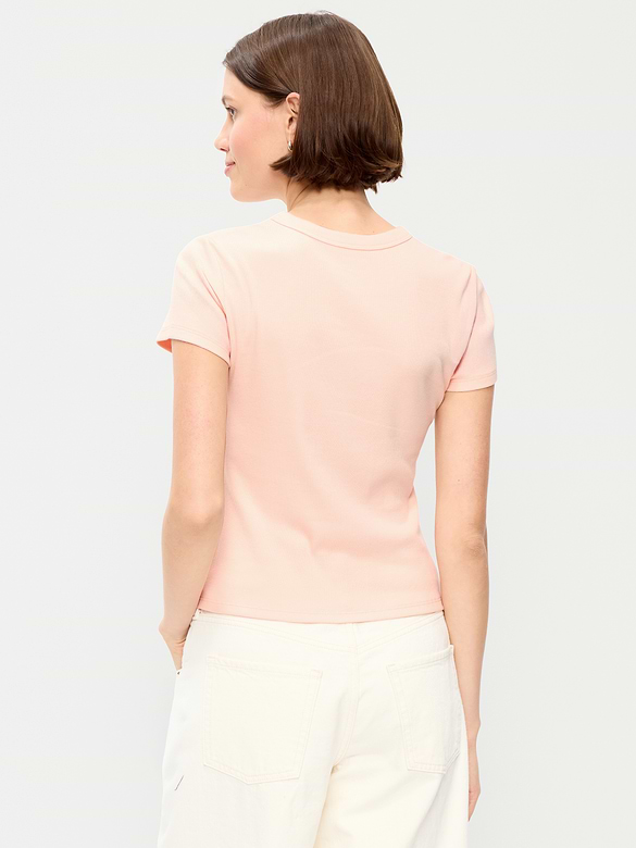 T-shirt moulant à imprimé