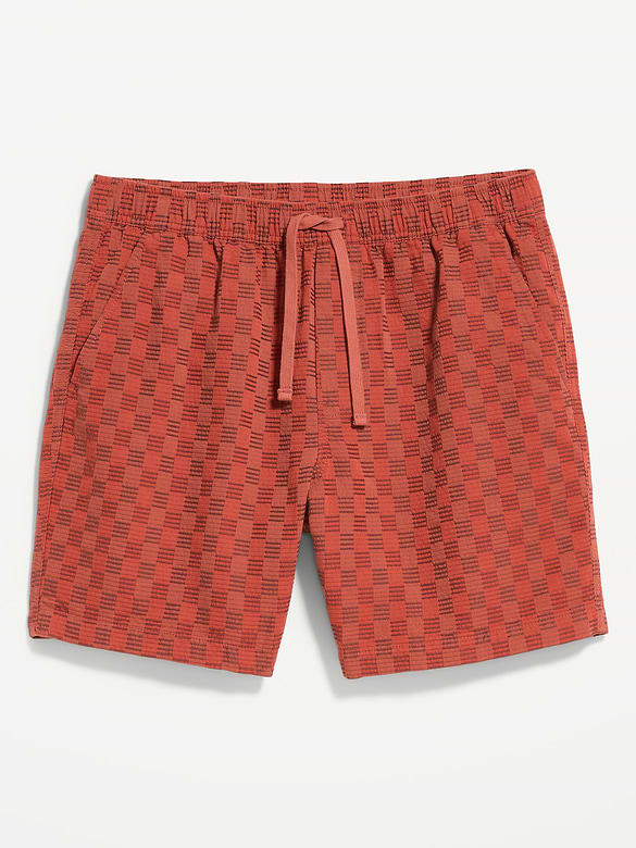 Short de jogging en tricot texturé, entrejambe de 18 cm