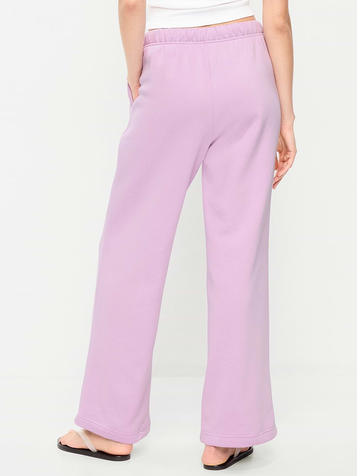 L'image numéro 3 présente Pantalon en coton ouaté Vintage à taille très haute à logo