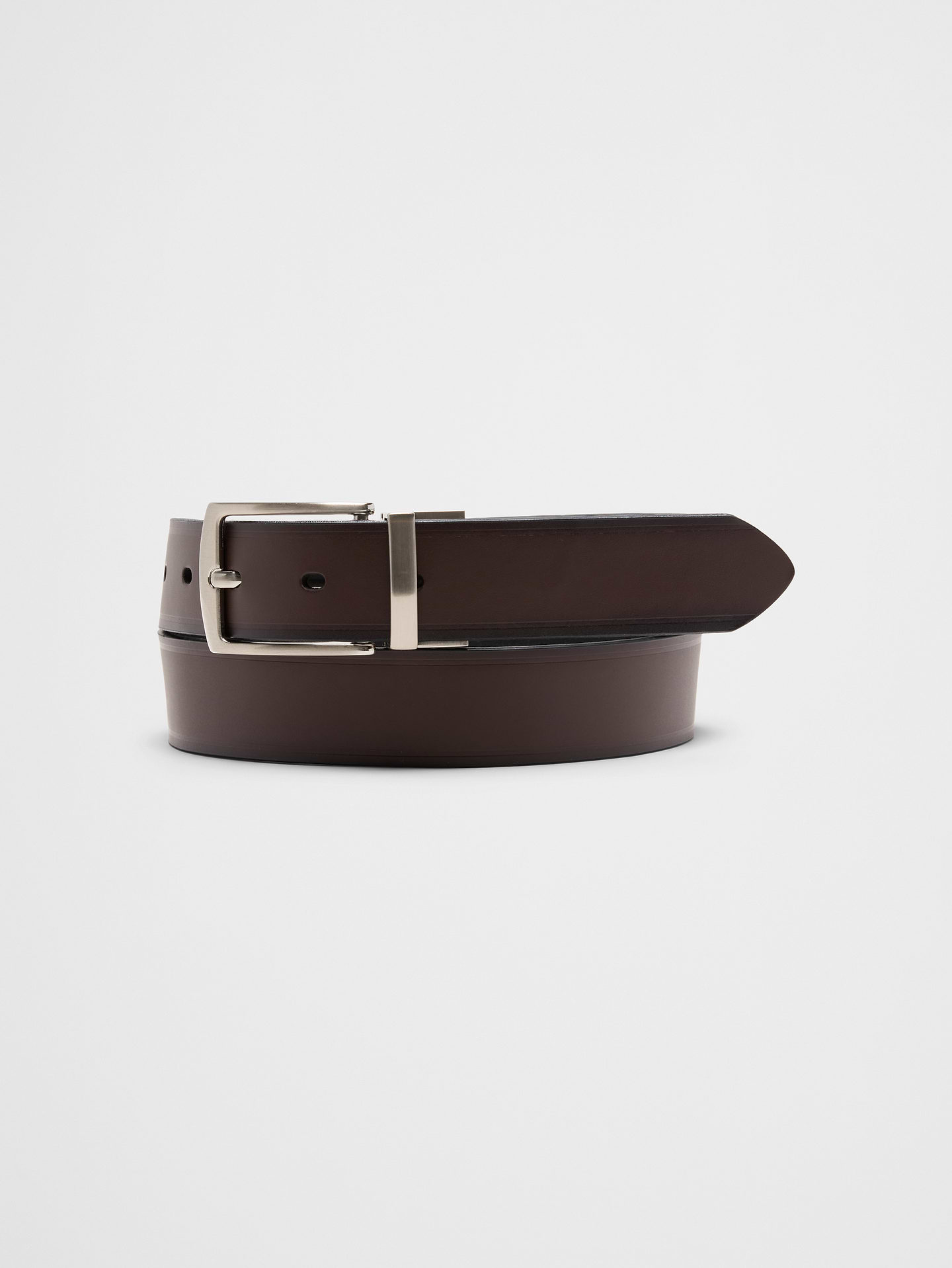 Image number 1 showing, Reversible Leather Dress Belt