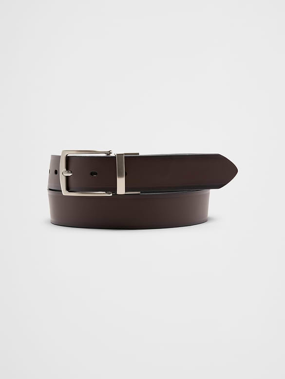 Reversible Leather Dress Belt