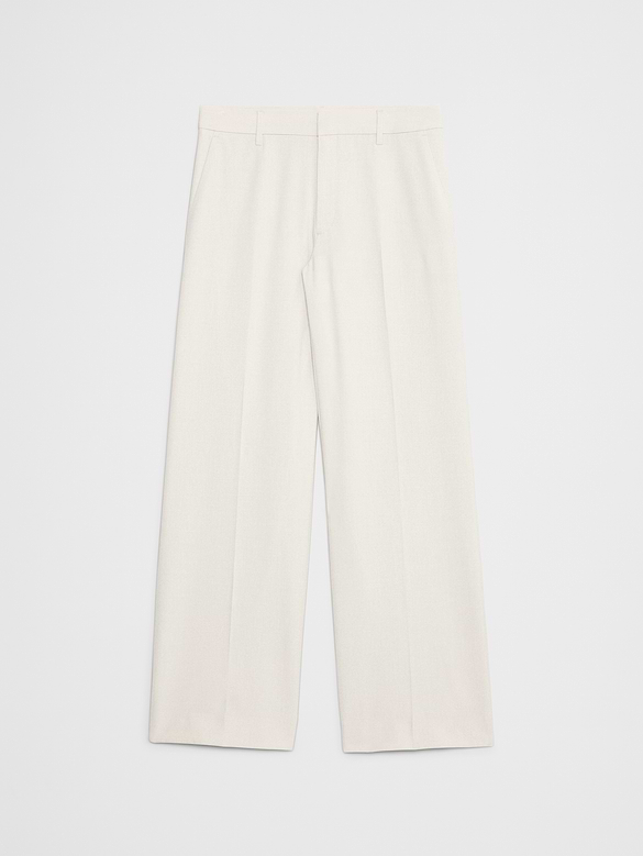Wide-Leg High-Rise Sculpted Trouser