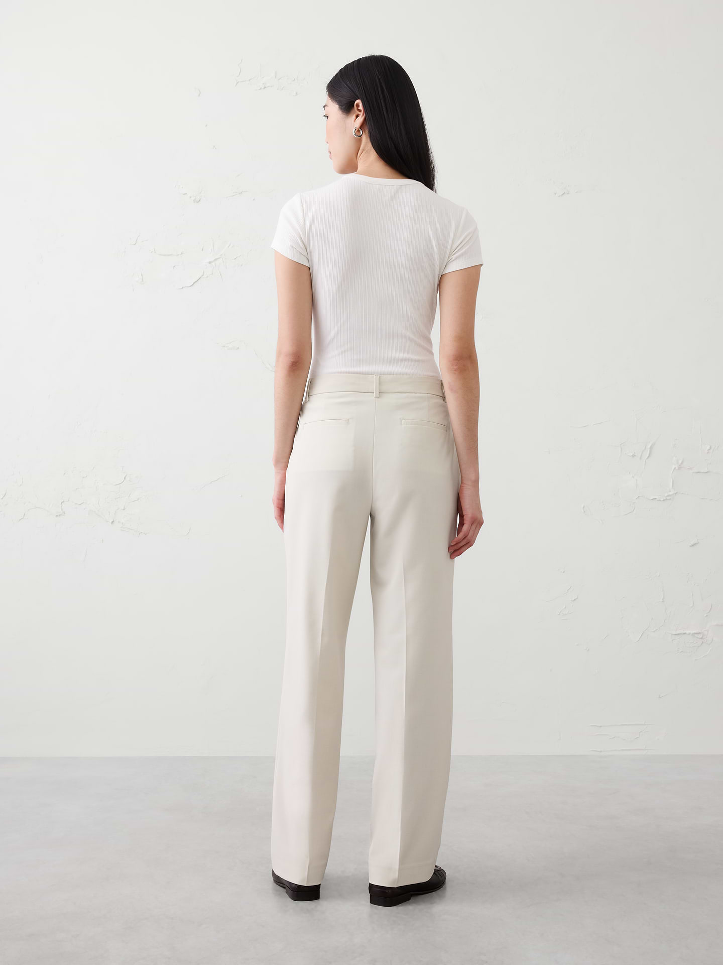 Image number 5 showing, Straight High-Rise Sculpted Trouser