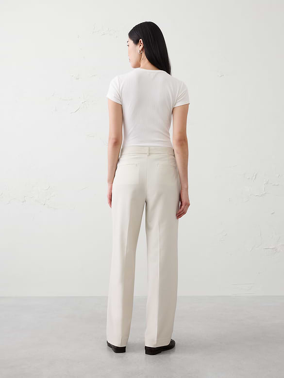 Straight High-Rise Sculpted Trouser