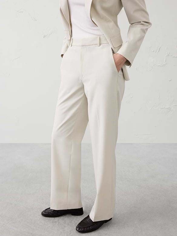 Straight High-Rise Sculpted Trouser
