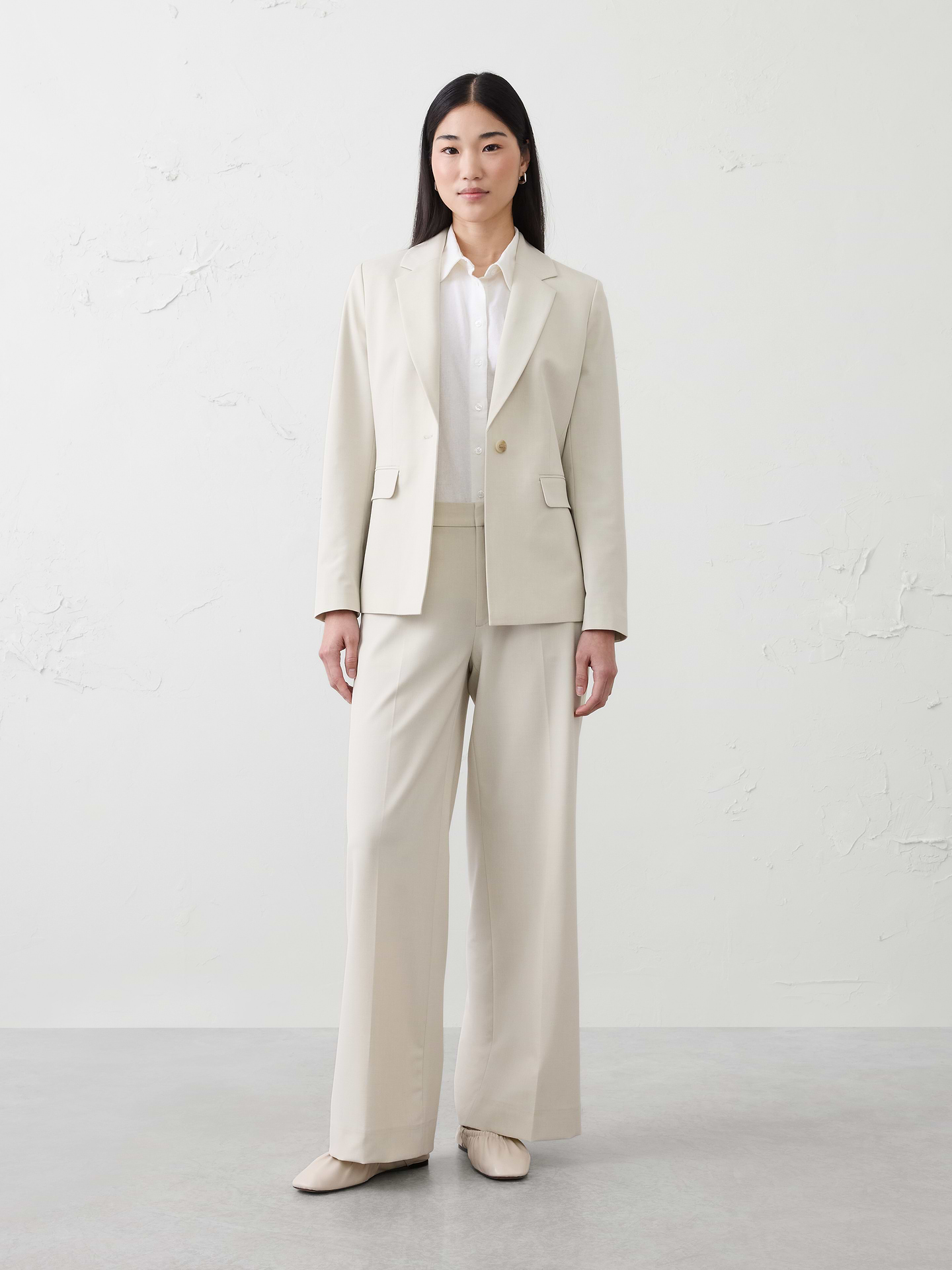 Image number 1 showing, Sculpted Stretch Long Blazer