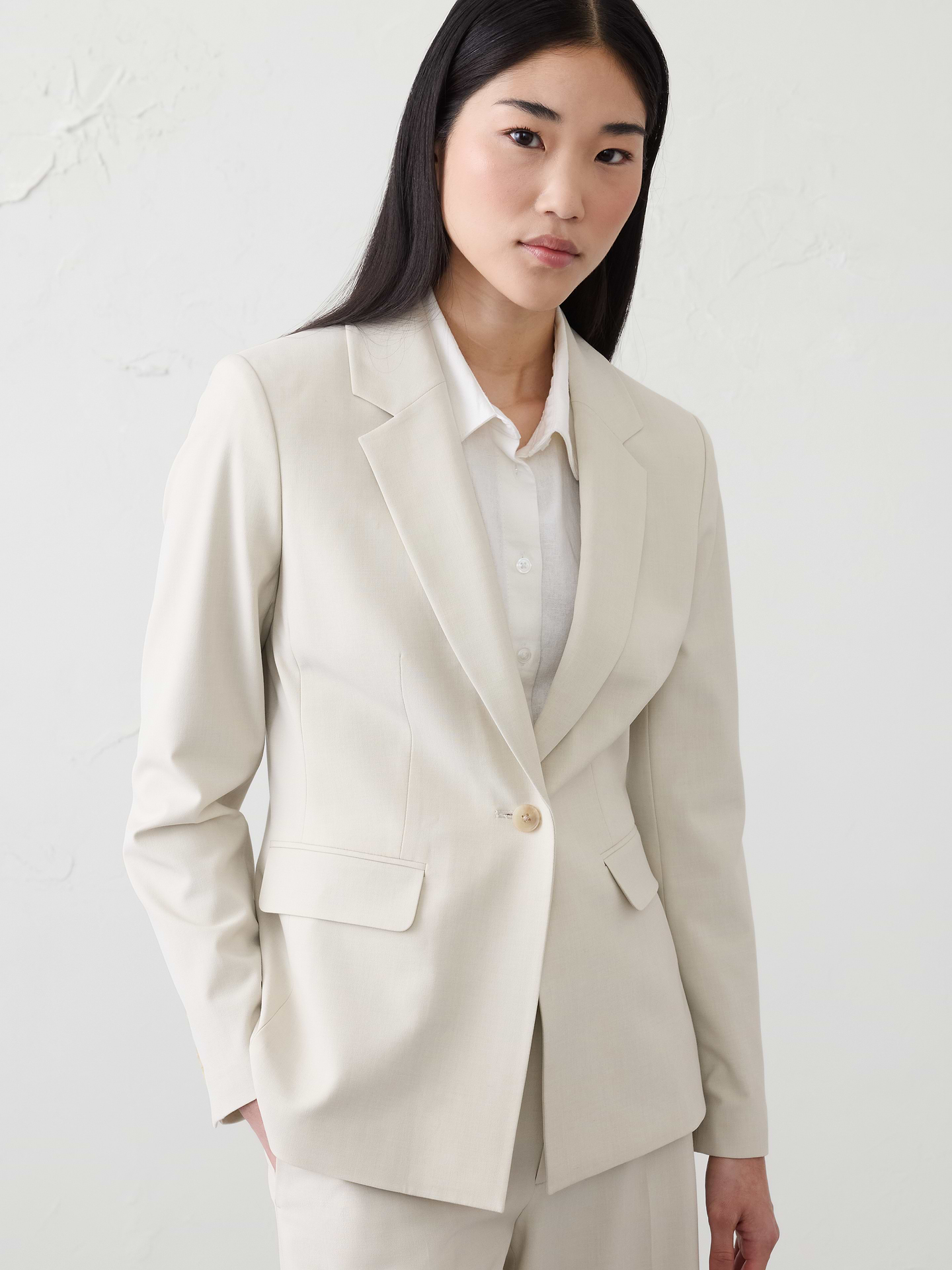 Image number 6 showing, Sculpted Stretch Long Blazer