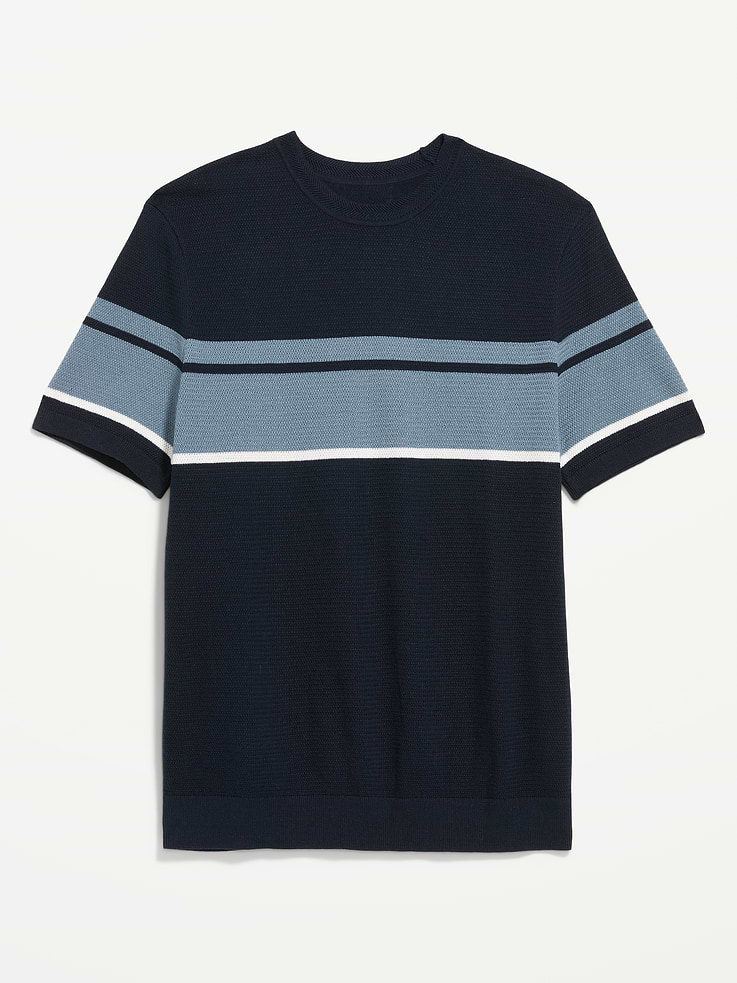 Image number 3 showing, Relaxed Color-Block Sweater T-Shirt