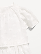 Image number 4 showing, Short-Sleeve Textured Tiered Swing Dress for Toddler Girls
