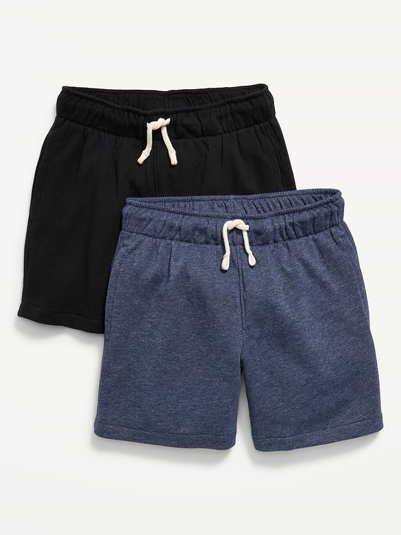Shorts de jogging en molleton qui tombe au-dessus du genou pour garçon (paquet de 2)