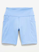Image number 4 showing, High-Waisted StudioSmooth Biker Shorts for Girls