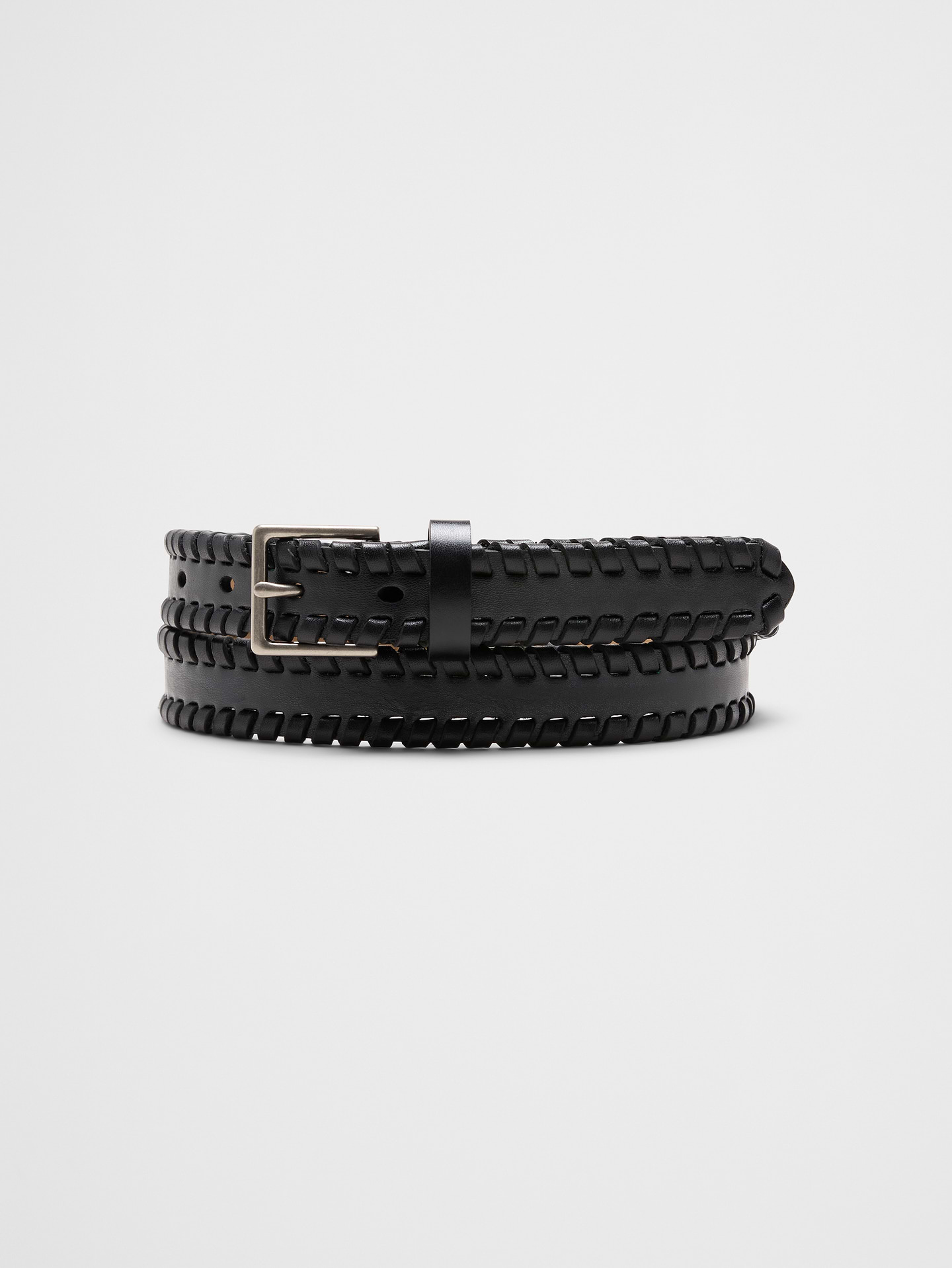 Image number 1 showing, Skinny Whipstitch Belt