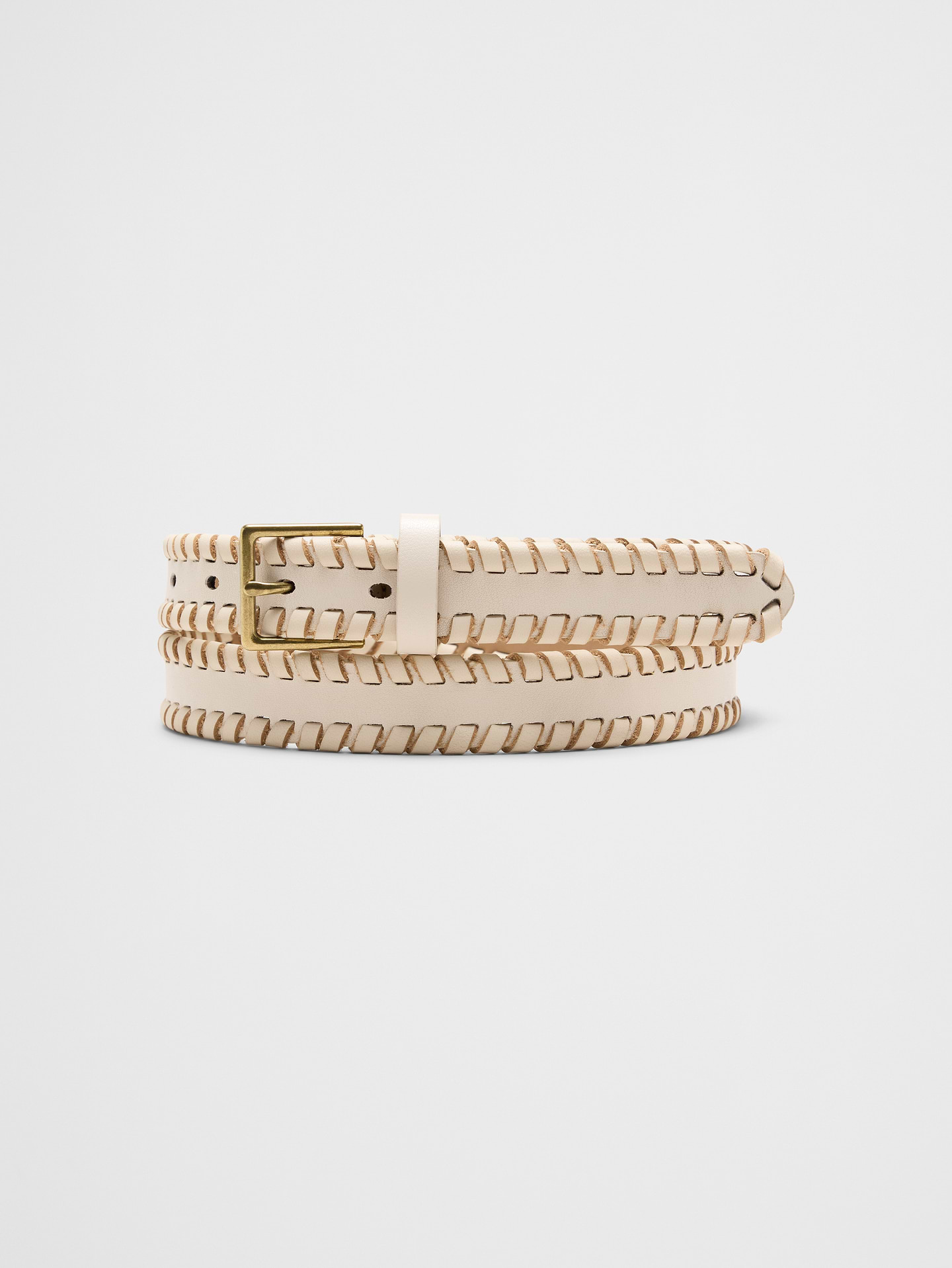 Image number 1 showing, Skinny Whipstitch Belt