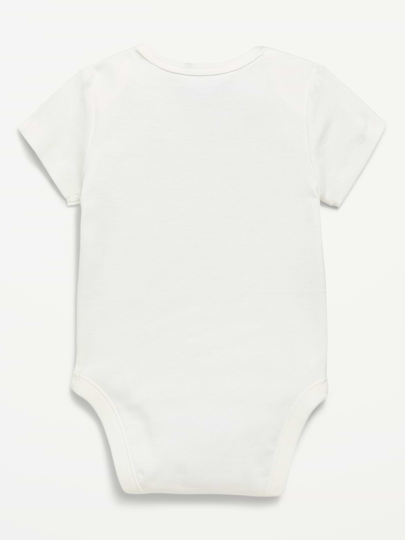 Short-Sleeve Unisex Graphic Bodysuit for Baby
