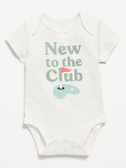Image number 1 showing, Short-Sleeve Unisex Graphic Bodysuit for Baby