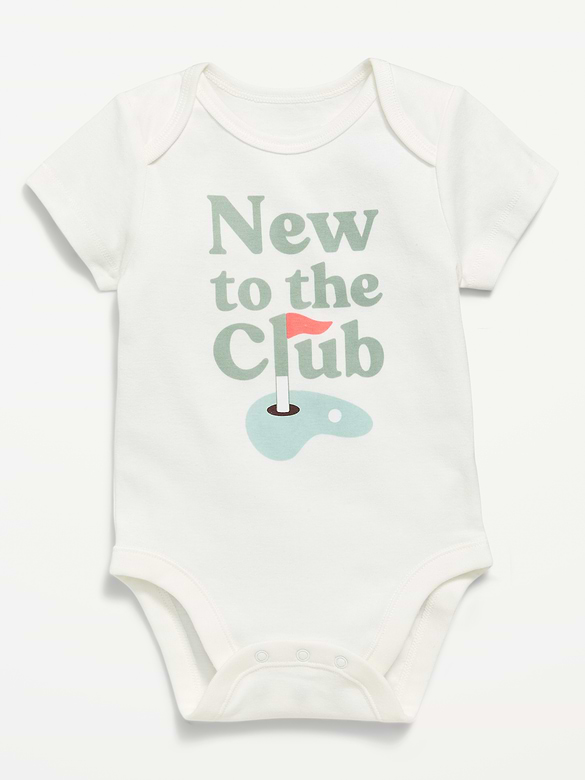 Short-Sleeve Unisex Graphic Bodysuit for Baby