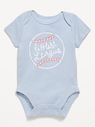 Image 1 of 1, envelope neckline, short sleeves, logo-graphic at front, snaps at inseam, Product #883203