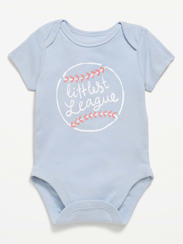 Cache-couche à manches courtes et à imprimé unisexe pour bébé
