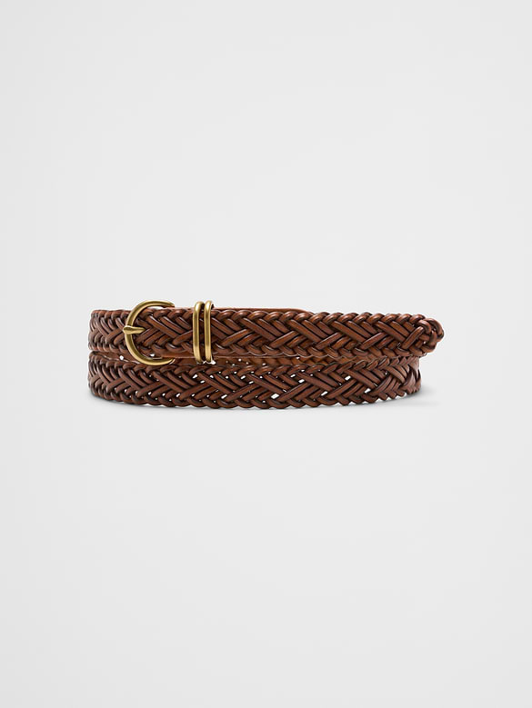 Skinny Braided Belt
