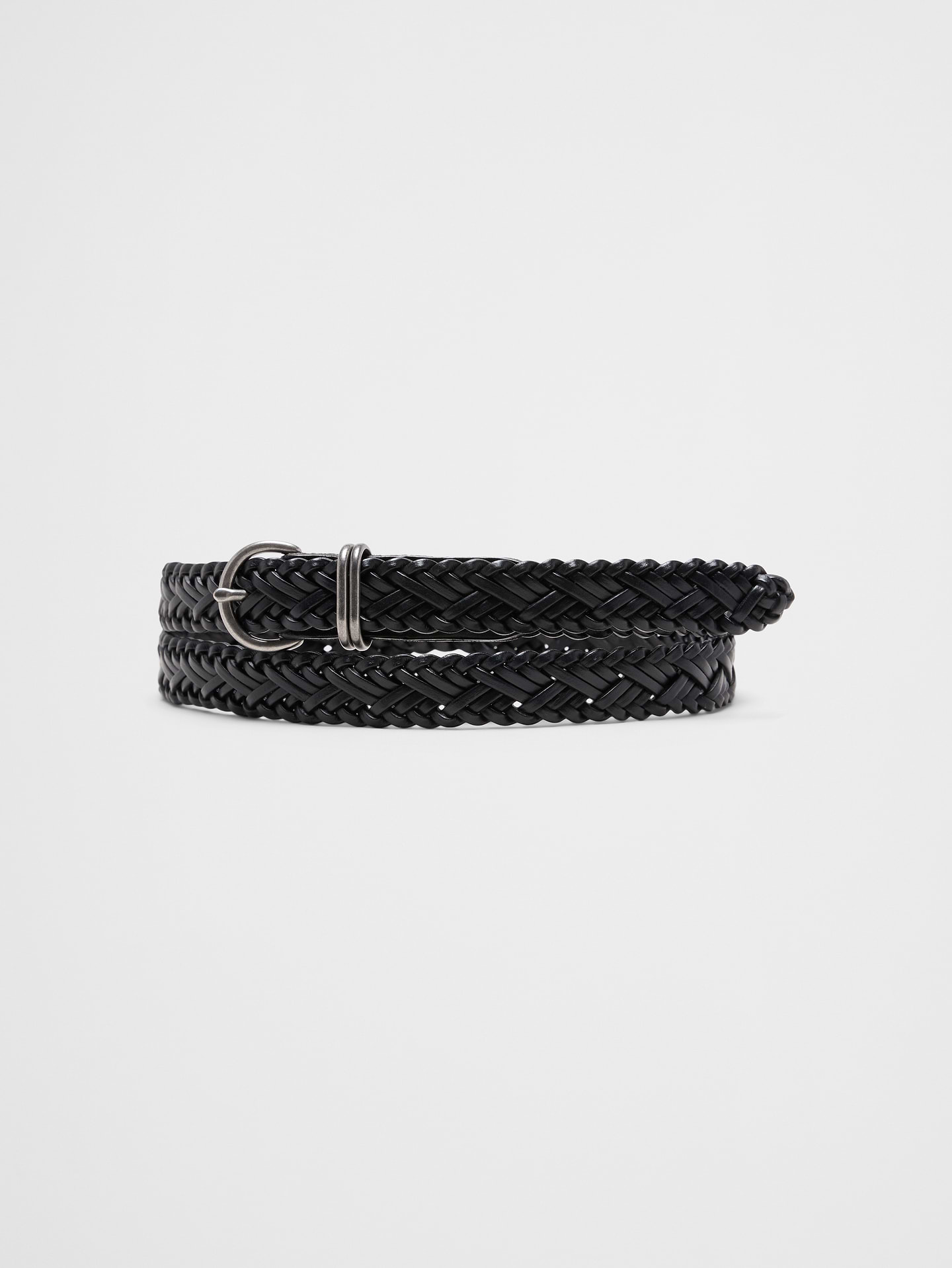 Image 1 of 2, Crafted from bonded leather for durability and a refined finish, this slim silhouette weaves together timeless style and modern versatility., Made exclusively for Banana Republic Factory., Product #855466