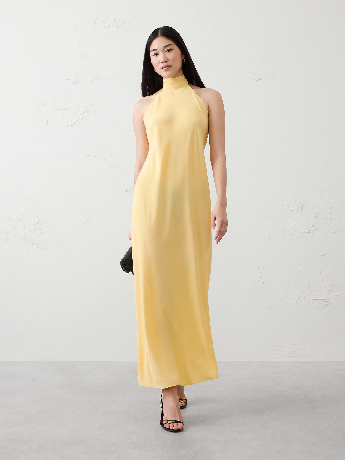 Image number 1 showing, Halter Open-Back Maxi Dress