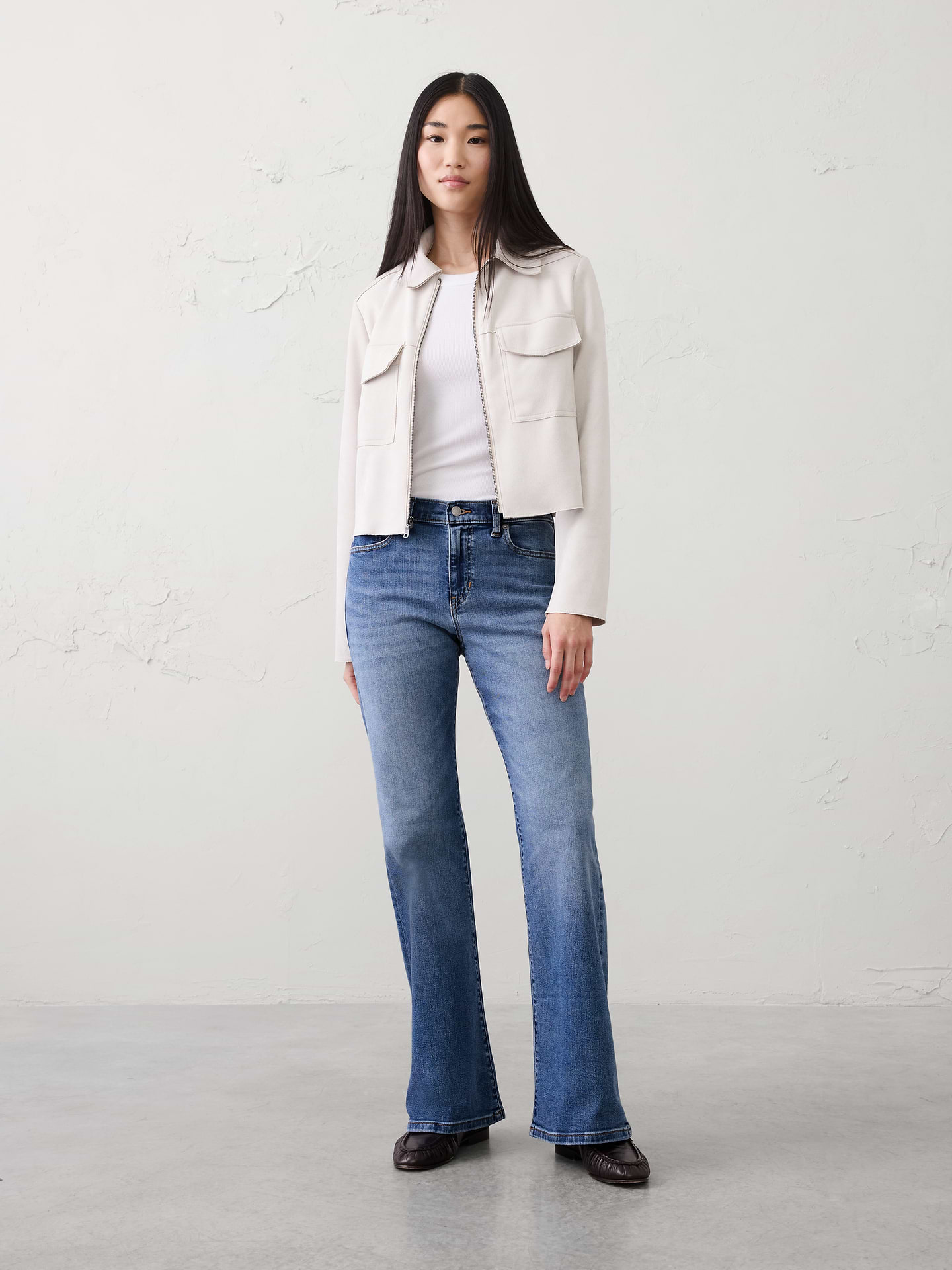 Image number 1 showing, Bootcut Mid-Rise Slim Jean