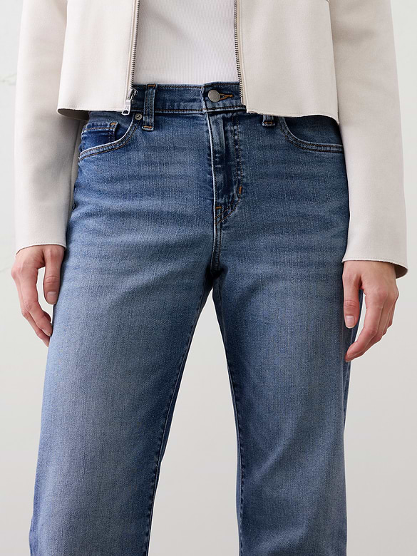 Bootcut Mid-Rise Slim Jean
