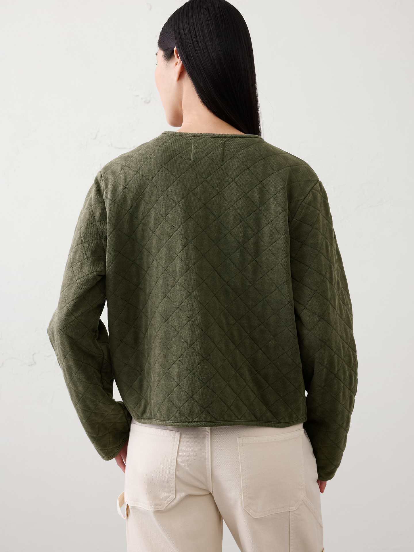 Image number 5 showing, Quilted Knit Jacket