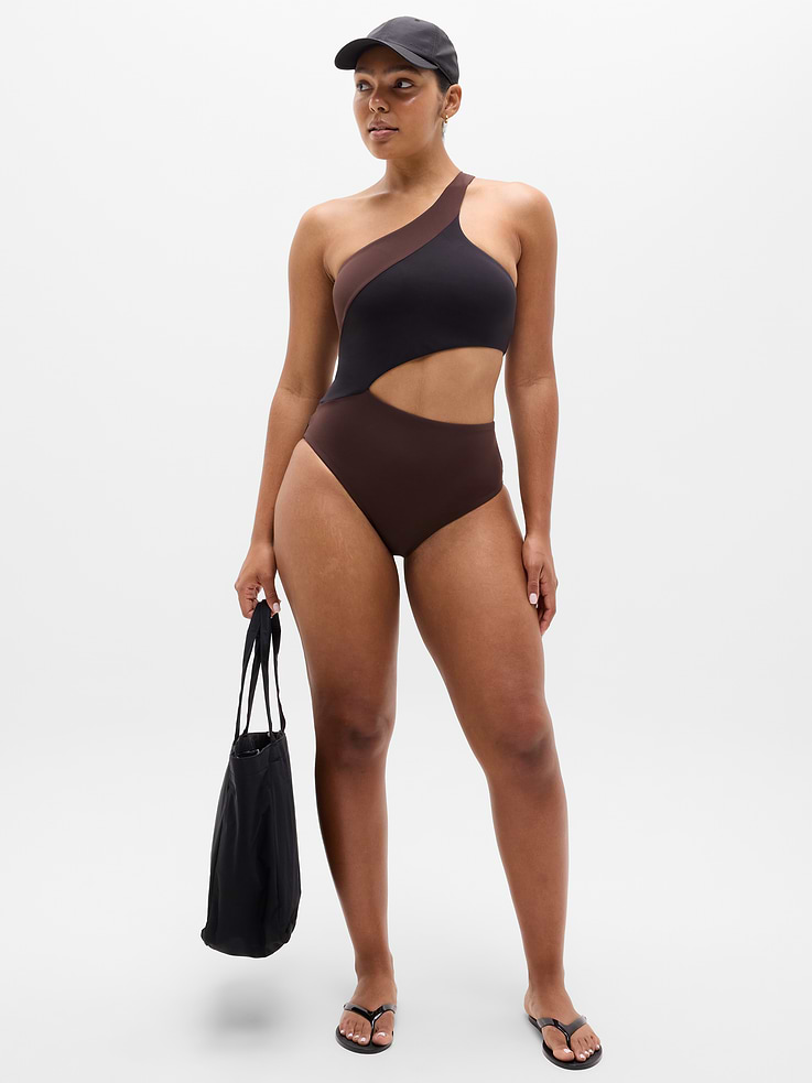 Image number 4 showing, Shoreline Asymmetrical One Piece